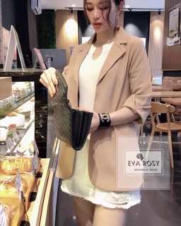 Áo blazer nâu cách điệu