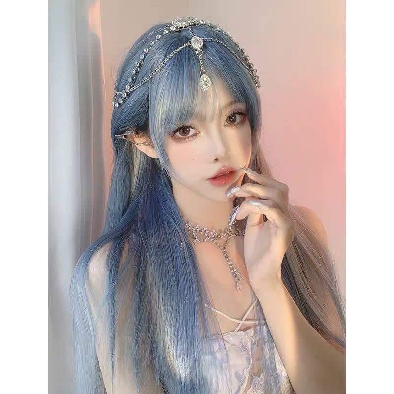 Tóc giả nguyên đầu coplay cute-❤️-freeship-tăng lưới