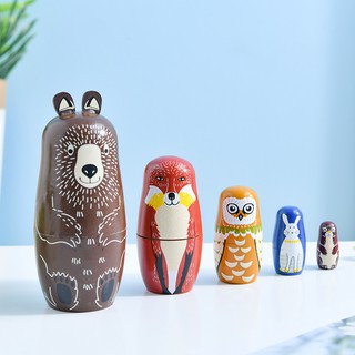 Set 5 búp bê nga Matryoshka thiết kế duyên dáng