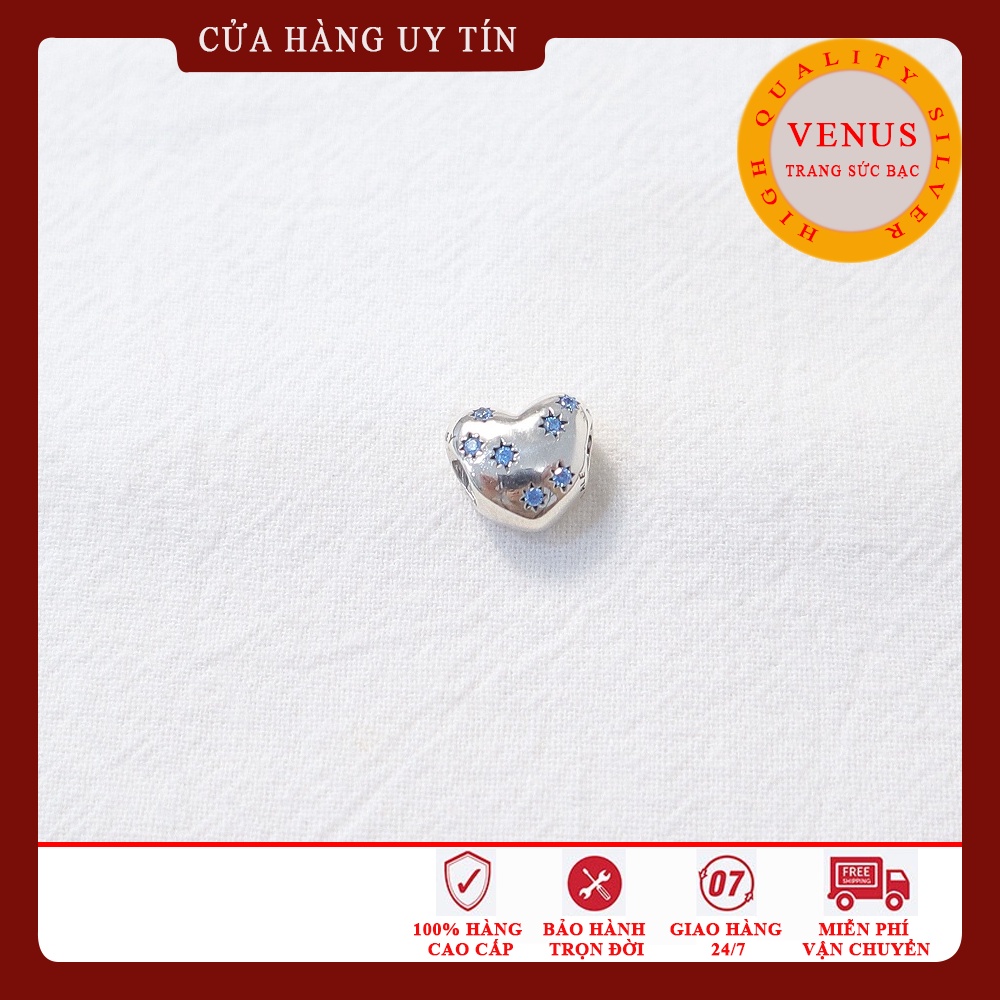 [Charm bạc 925 cao cấp] Charm trái tim in hình thành viên trong gia đình- Mã sản phẩm VENUSFML