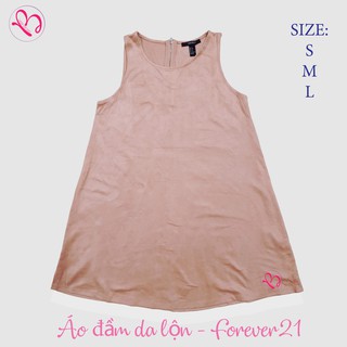 Áo đầm da lộn sát nách Forever21