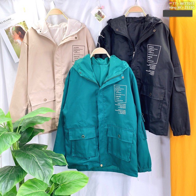 Áo Khoác Bomber Jackets Nam Nữ Kaki 2 Lớp Chất Siêu Đẹp Áo Khoác Đôi Nam Nữ TÚI KHOEN - AK1052