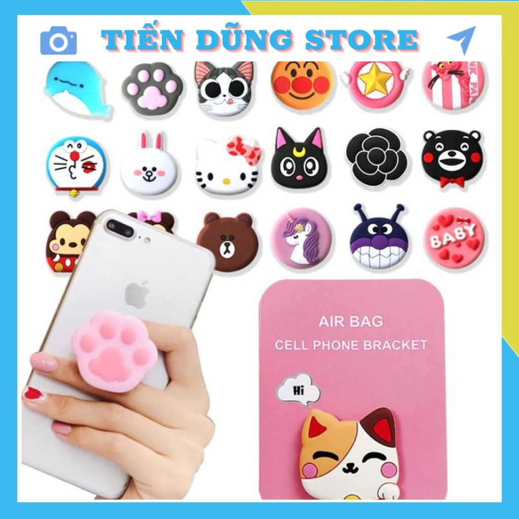 Giá đỡ điện thoại Popsocket- Ring pop hình thú