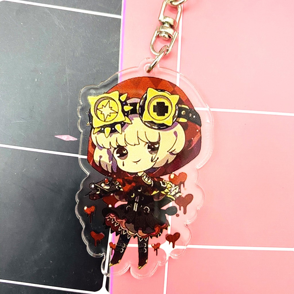 ( Mica trong acrylic ) Móc khóa anime Identity V Nhân cách thứ năm ver1 chibi anime