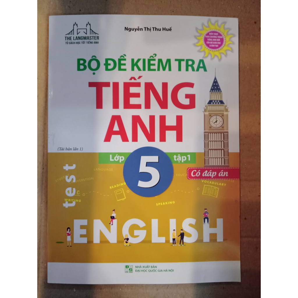 Sách - Combo Bộ đề kiểm tra tiếng Anh lớp 5 - Có đáp án