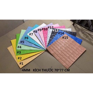 Xốp Dán Tường 3D Giả Gạch 4mm
