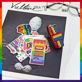 Bộ sticker dán và vòng tay DCV màu cầu vồng