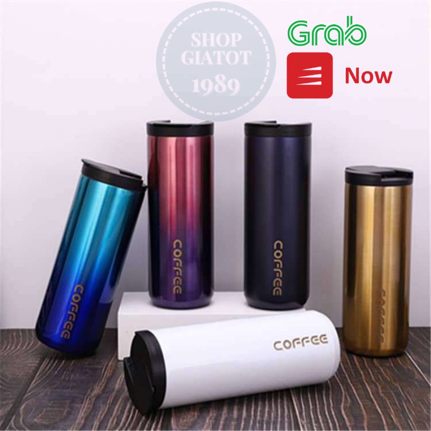 Bình giữ nhiệt khắc tên Coffee Holic 2021 Inox 550ml BH 6 tháng - SHOPGIATOT1989