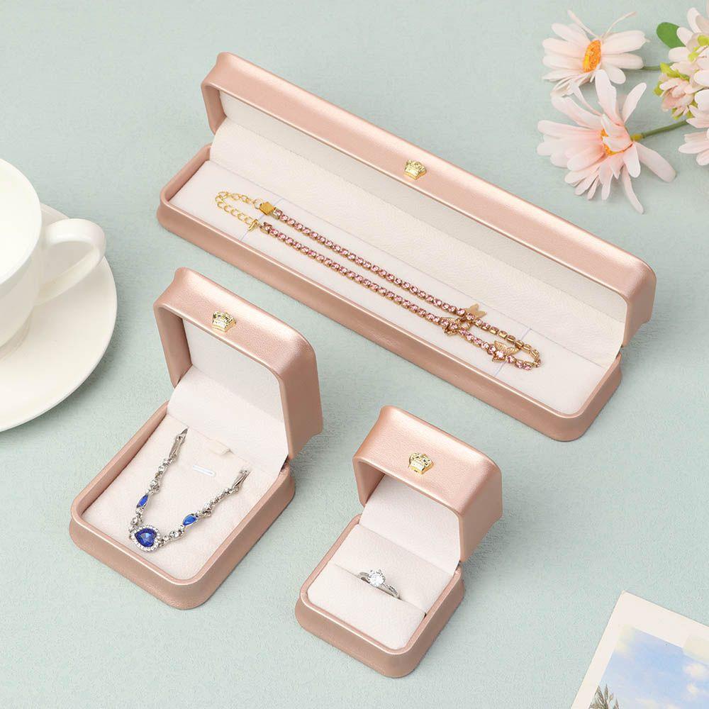 ME Hộp Đựng Nhẫn / Đồng Hồ Bằng Nhựa Thiết Kế Hở Độc Đáo Dùng Trang Trí Tiệc Cưới Ốp