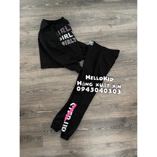 Bộ nỉ GIRLY BLACK