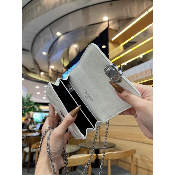 TÚI QUAI XÁCH BẠC KÈM XÍCH TRÁM CHÀ NEO FULLBOX