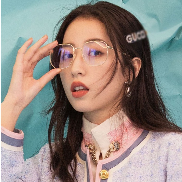 Kính Gọng Vuông Kim Loại Màu Xanh Thời Trang | BigBuy360 - bigbuy360.vn