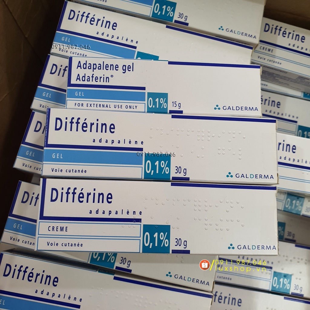 Kem giảm mụn Adaferin Differin 15 30g chính hãng