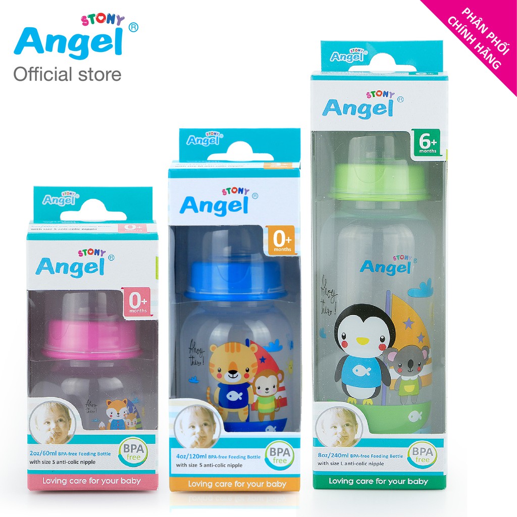 Bình sữa Angel Stony 60ml / 120ml / 240ml