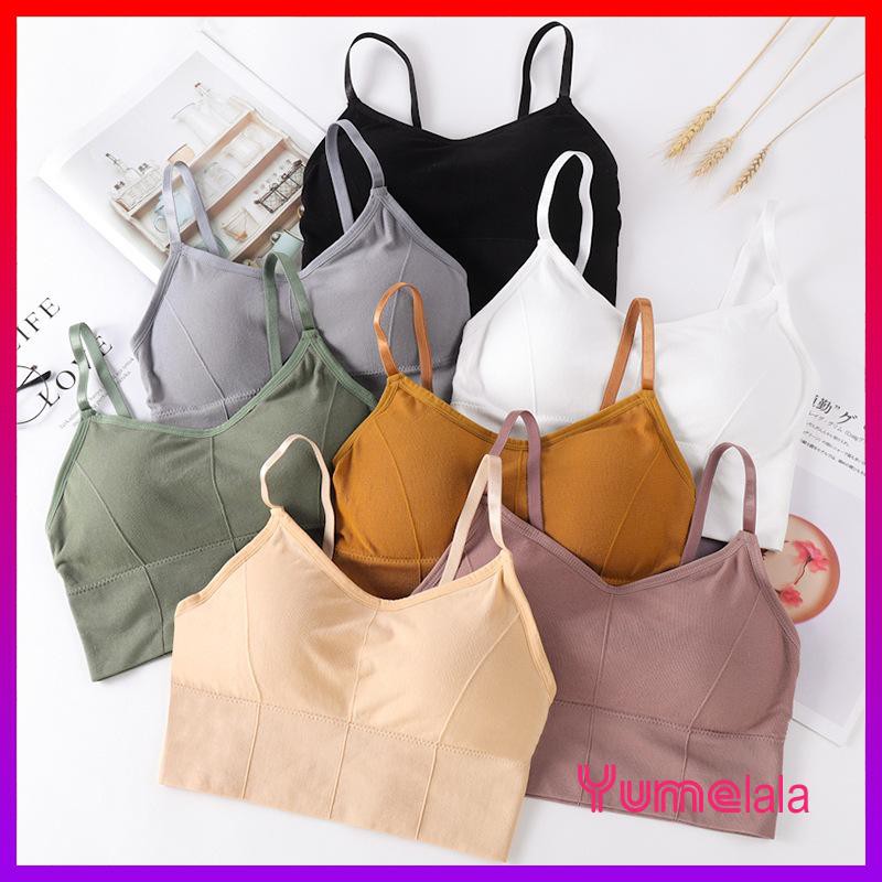 Áo bra cotton gân CAO CẤP - tập GYM - Đệm mút tháo rời | BigBuy360 - bigbuy360.vn