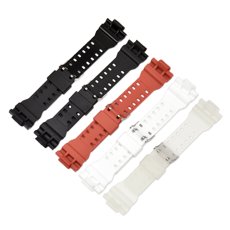 Dây Đeo Silicon 16mm Chống Nước Chống Sốc Thay Thế Cho Đồng Hồ Casio G Shock GW-8900 GA-100 GD-100