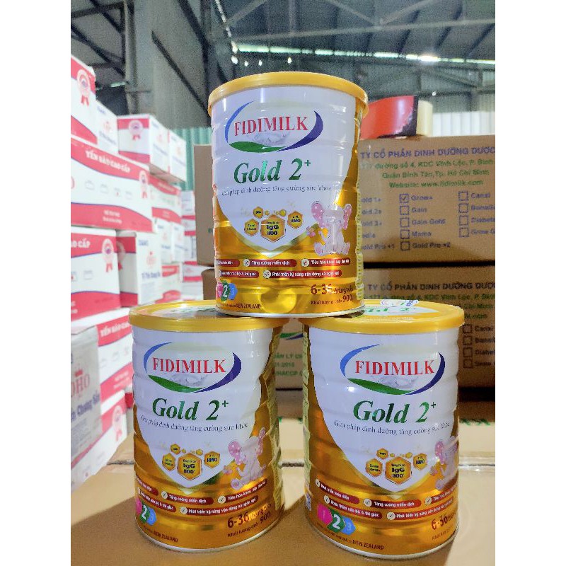 (Thanh lý sữa bị móp hộp) Sữa bột Fidimilk Gain Gold 900g cho người gầy, ăn uống kém từ 1 đến 18 tuổi