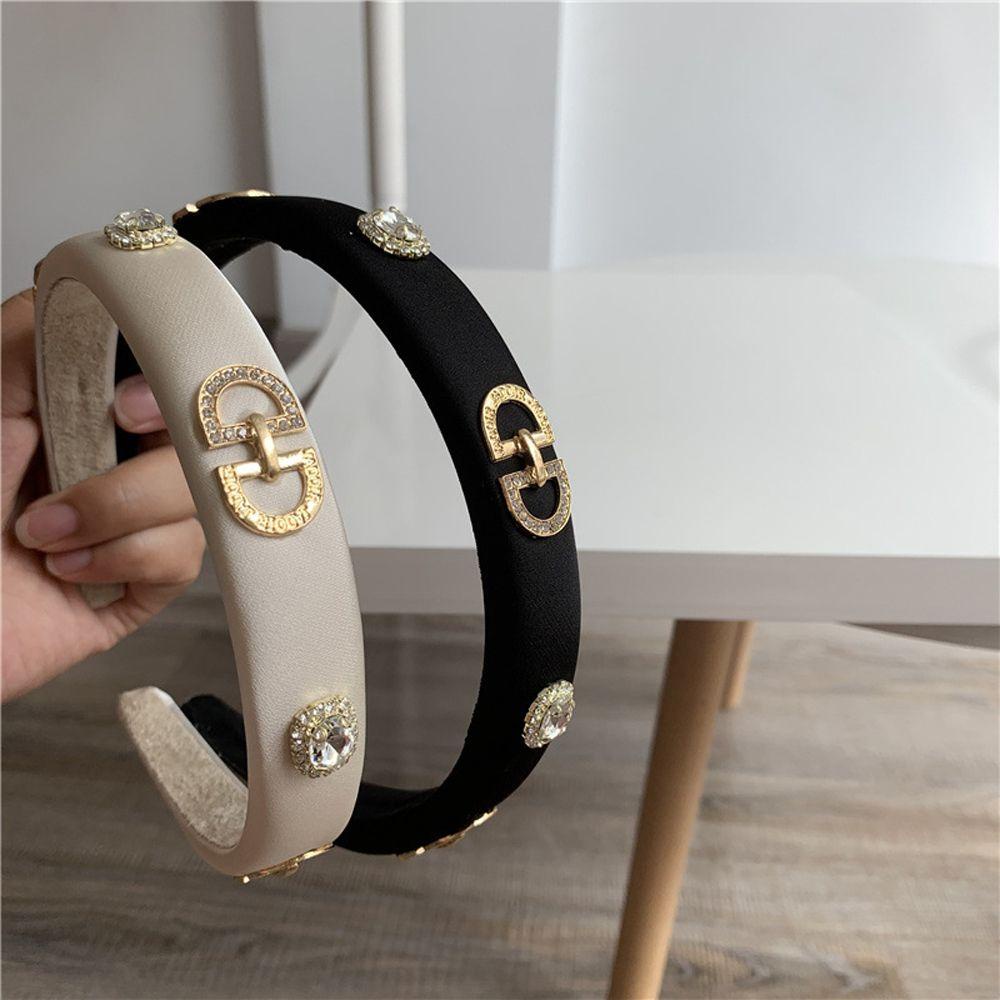 ANEMONE Băng Đô Cài Tóc Bằng Xốp Màu Trơn Phong Cách Hàn Quốc Sang Trọng Dành Cho Nữ