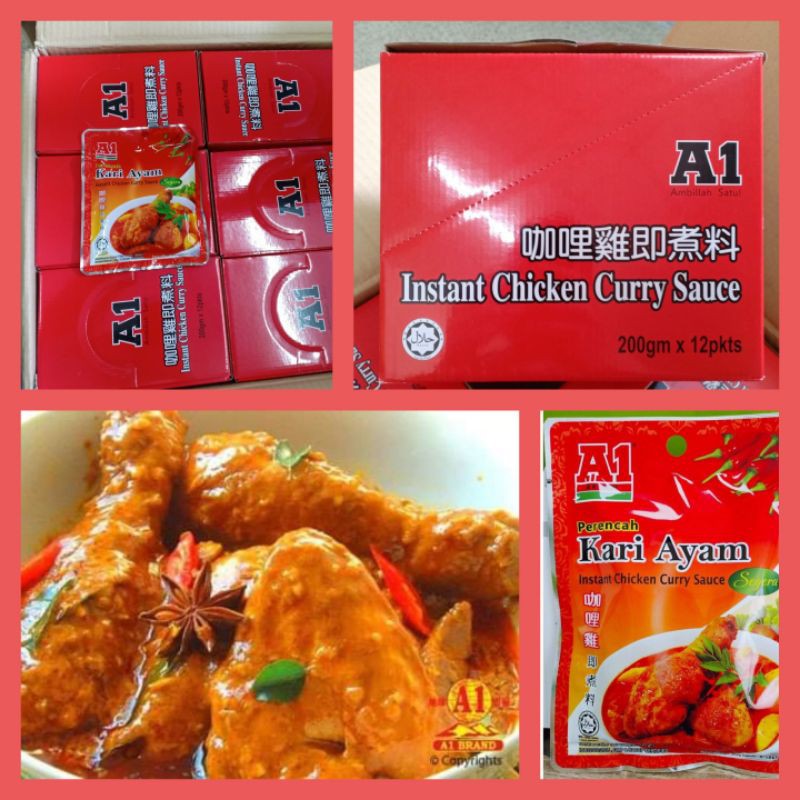 Nước Sốt Cà Ri Gà Hiệu A1 Malaysia 200gr