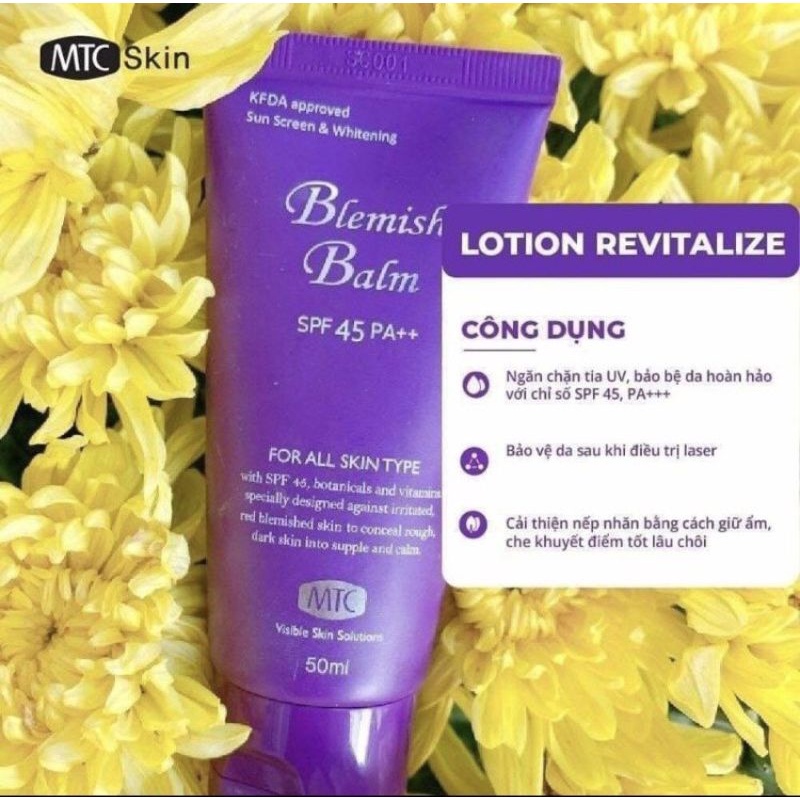Kem chống nắng MTC Blemish Balm SPF45- MTC 50ml