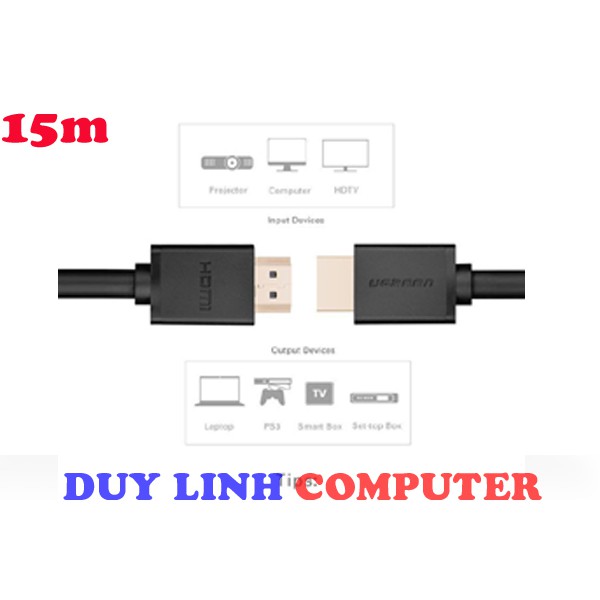 Dây HDMI Ugreen 10111 15m chính hãng giá rẻ tại Hà Nội