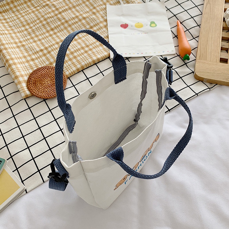 Túi Xách Canvas Sức Chứa Lớn Thời Trang Mùa Hè Cho Nữ