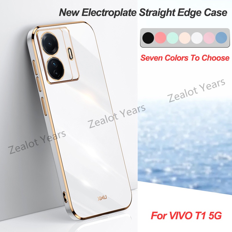 Ốp Điện Thoại Mềm Mạ Điện Sang Trọng Cho VIVO T1 5G