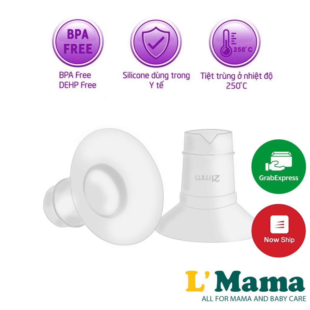 Đệm Giảm Size Silicon Mama's Choice Size 17-19-21mm Cho Phễu Và Cup Hút Sữa Avent, Sanity, Unimom, Concung, Spectra...