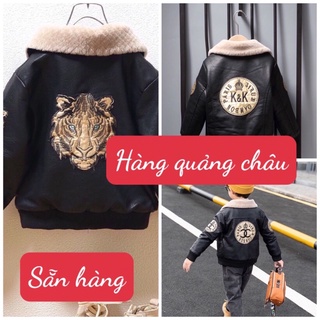 áo khoác da trẻ em lót lông mềm đẹp hàng quảng châu cao cấp (ảnh thật )
