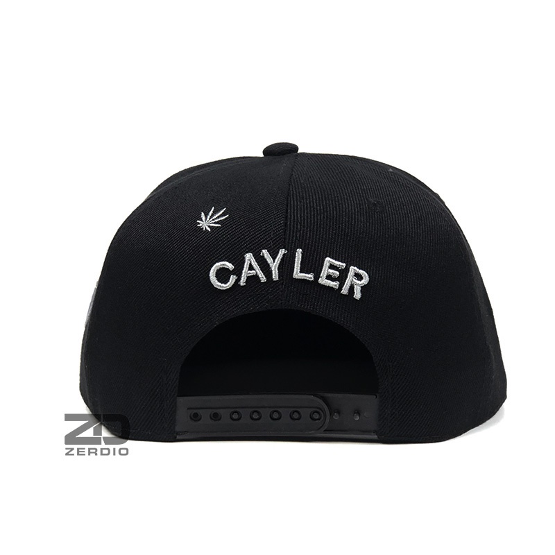 Nón nam snapback đen đẹp thêu họa tiết chữ cá tính - SN09