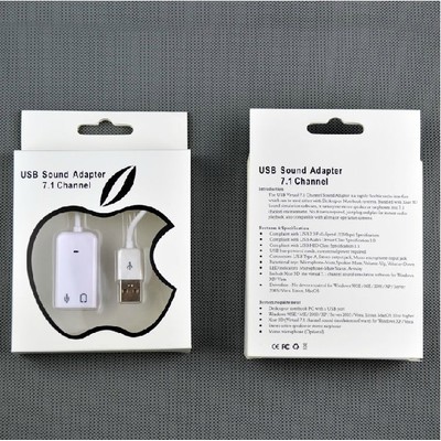 Cáp chuyển đổi USB to Sound âm thanh 7.1 trắng