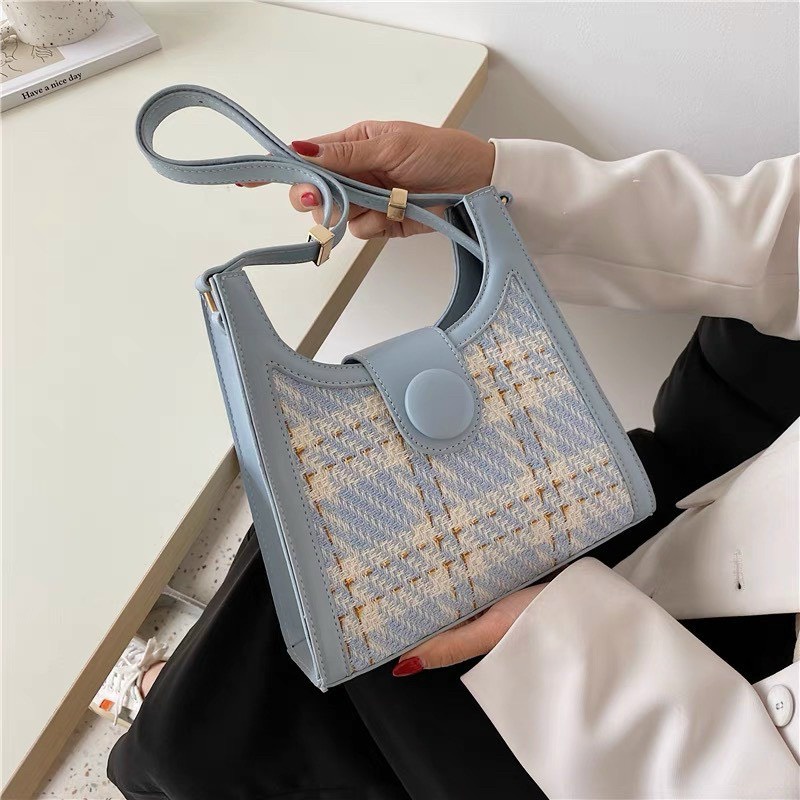 Túi đeo chéo nữ da dạ công sở đi chơi đẹp thời trang dự tiệc