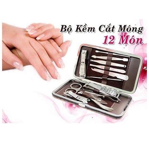 [Xả kho] Bộ BẤM MÓNG TAY 12 MÓN