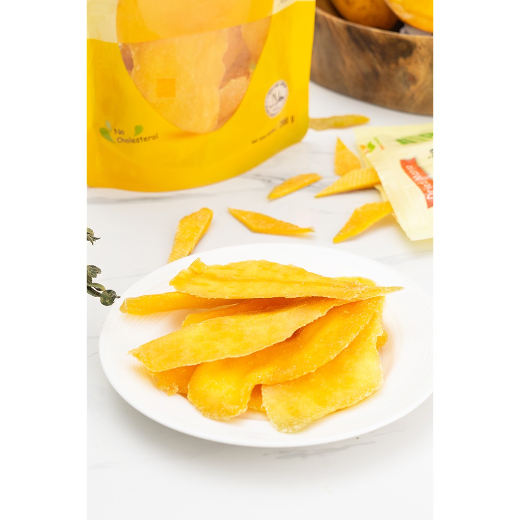 Xoài Sấy Dẻo 200G (Mango Dried) - VizaFood - Món Quà Từ Thiên Nhiên 100% | Đặc Sản Việt Nam