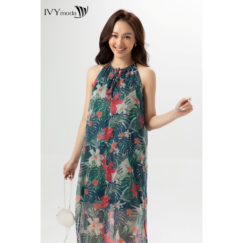 Đầm maxi cổ yếm IVY moda MS 41M6699