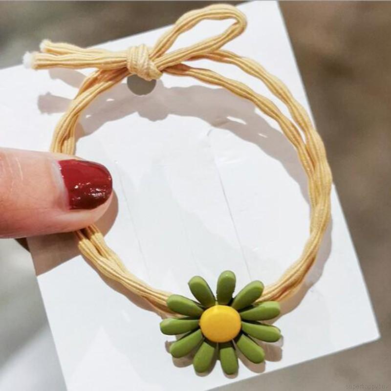 Dây Cột Tóc Hình Hoa Cúc Đáng Yêu Cho Nữ
