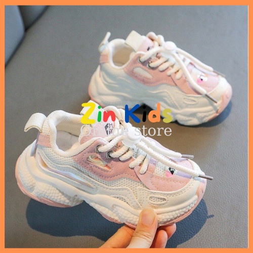 Giày thể thao siêu nhẹ dây buộc bé gái nhí nhỡ giày thời trang mùa đông 2021 size 31-37 từ 4-14 tuổi