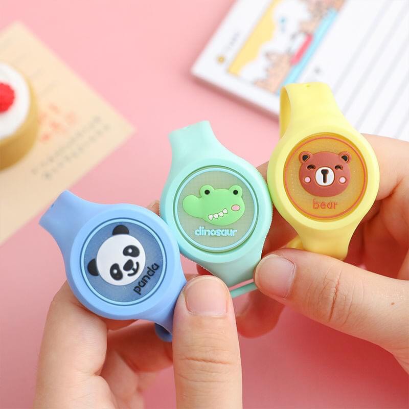 Đồng hồ chống muỗi bằng tinh dầu vòng đeo tay có đèn đồ chơi cho bé trai và gái