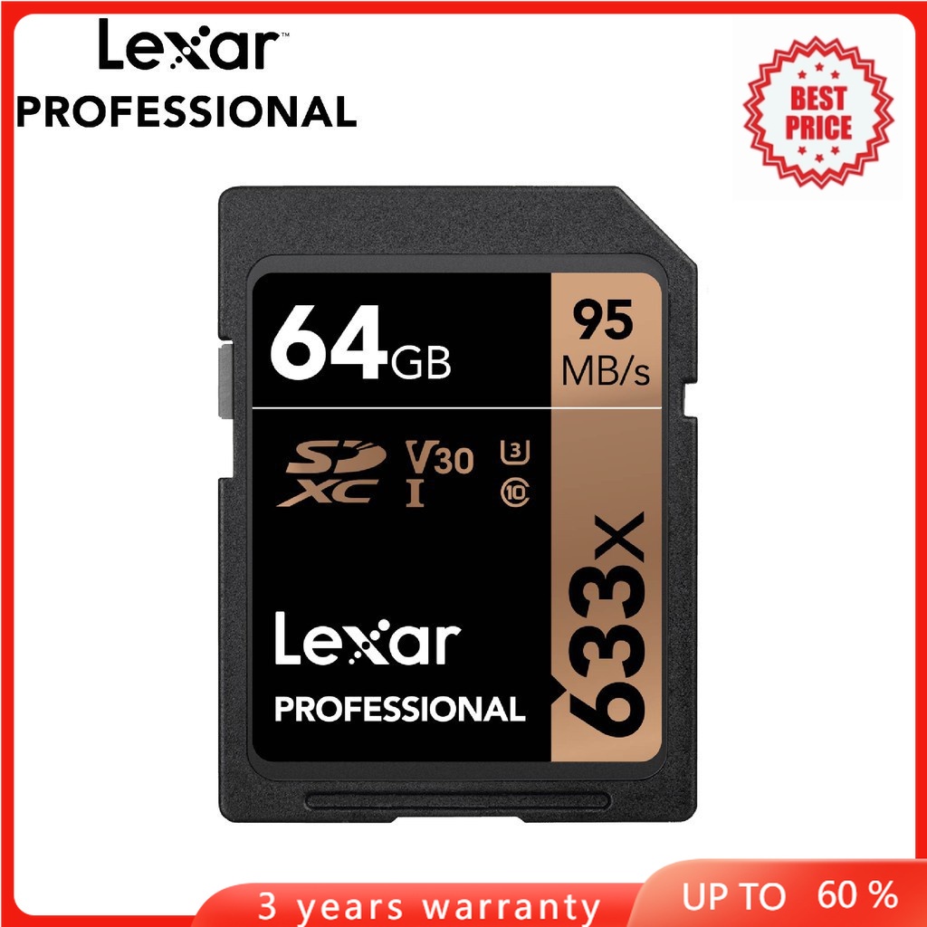 Lexar Professional 633x SDHC?Thẻ Nhớ Sdhs-I Hiệu SDXC 32GB 512GB 256GB 128GB 64GB
