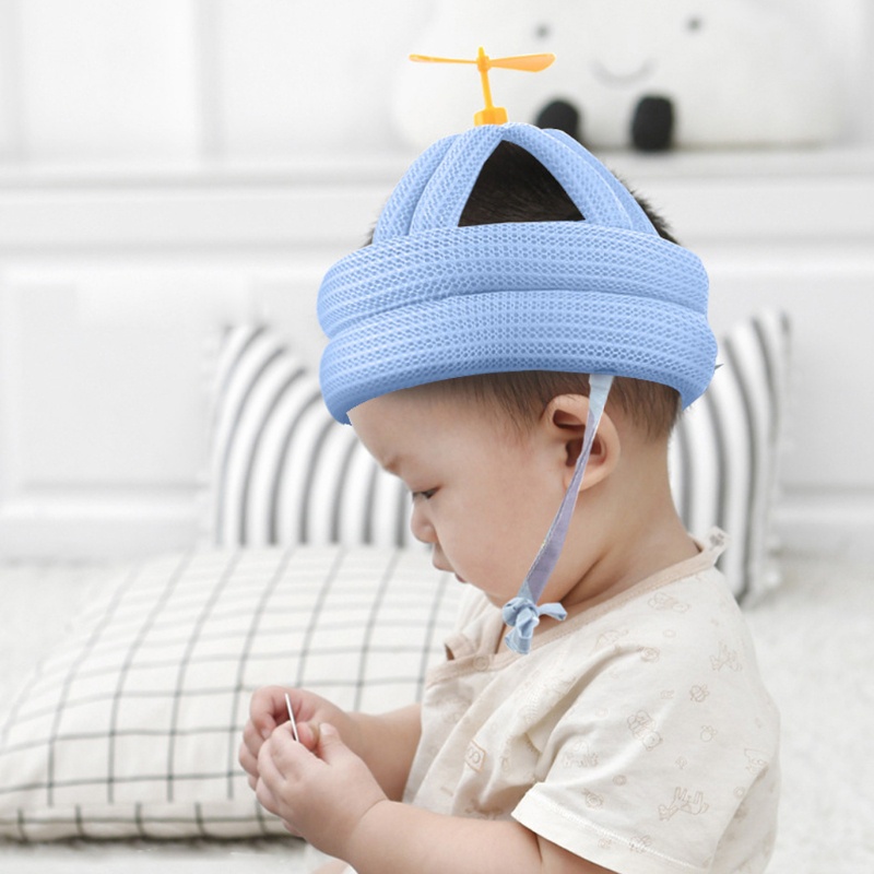 Mũ bảo vệ đầu an toàn mềm mại chống va chạm cho bé sơ sinh