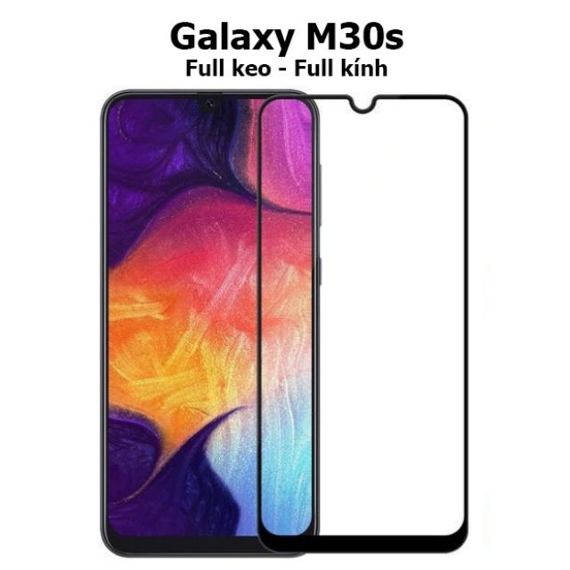 Galaxy M30S - Bộ kính cường lực 9D + ốp dẻo silicon trong suốt cao cấp