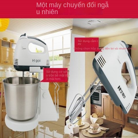 ✥☞◙Máy trộn và nướng bánh mini để bàn hoàn toàn tự động bằng điện gia dụng và máy đánh trứng đánh bột và đánh kem máy đá