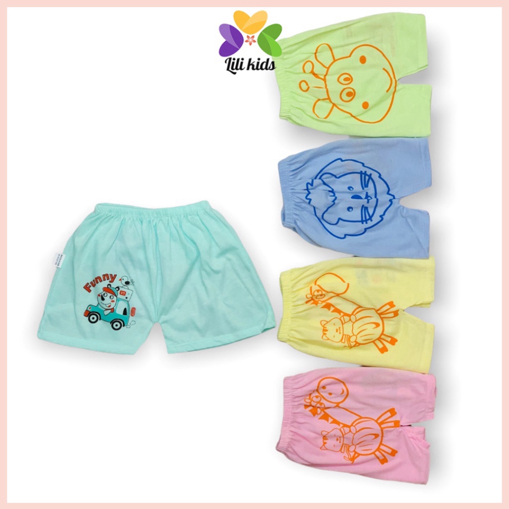 Quần Chục Đùi LILIKIDS Quần Cotton Carter Cộc Mùa Hè Cho Bé Trai Bé Gái QC16