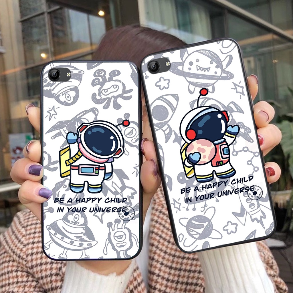 Ốp lưng Vivo Y55 - Vivo Y67/V5 - Vivo Y71 - Vivo Y81/Y83 - Vivo Y53 mẫu  vũ trụ cute đáng yêu, ốp phi hành gia