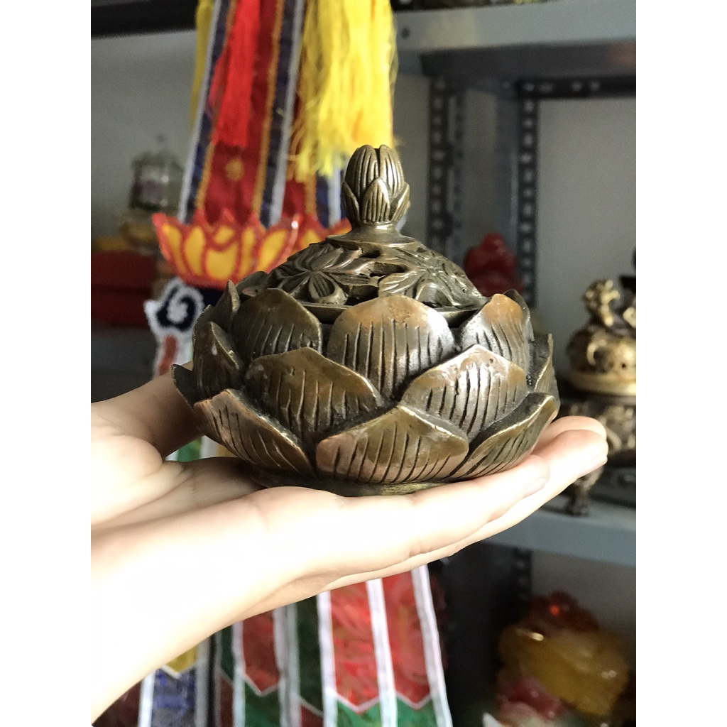 LƯ XÔNG TRẦM CAO CẤP HOA SEN - đỉnh xông trầm hoa sen