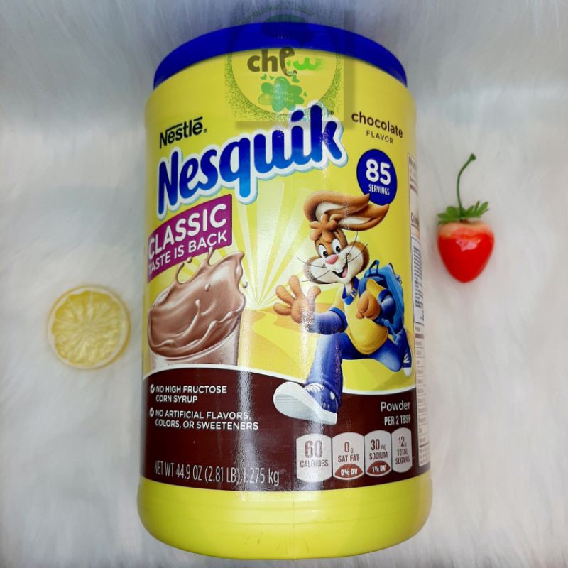 Sữa bột Nestlé Socola Nesquik Chocolate 1.275kg thumbnail