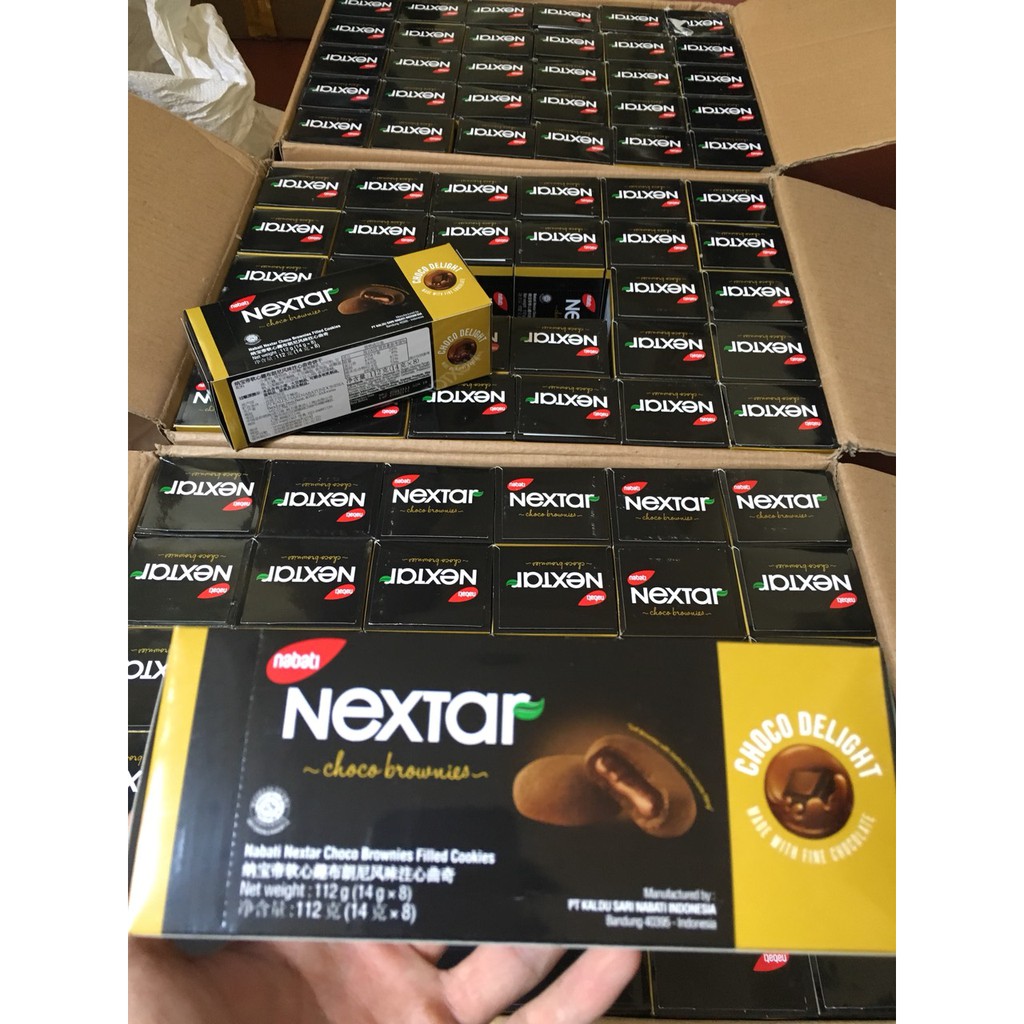 Bánh Nabati Nextar Sốt Socola Siêu Ngon - Hộp 112gr - 8 Cái