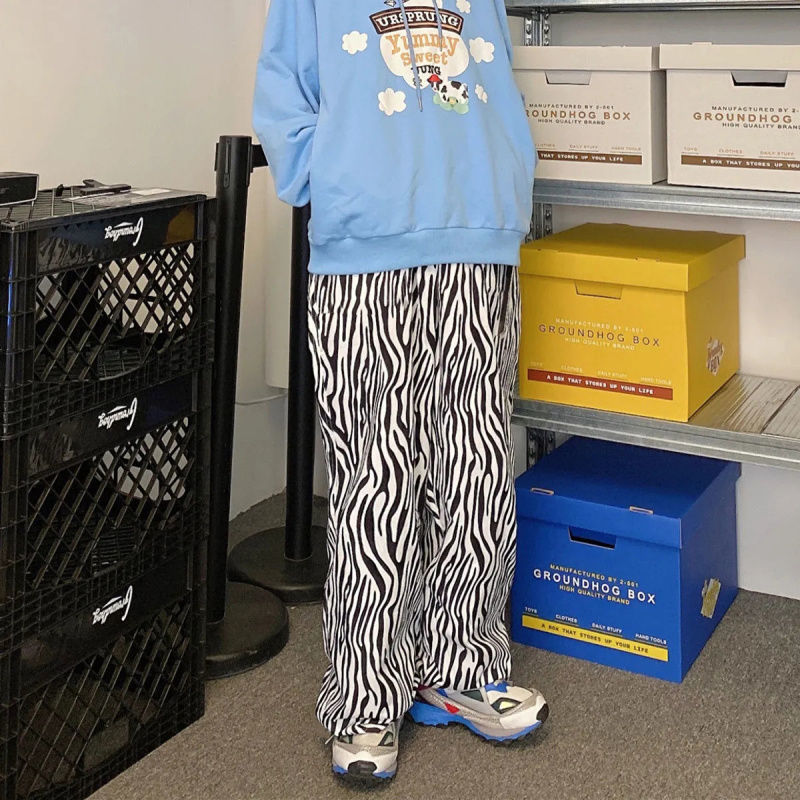 Quần Dài Ống Rộng Họa Tiết Ngựa Vằn Cho Nữ | BigBuy360 - bigbuy360.vn