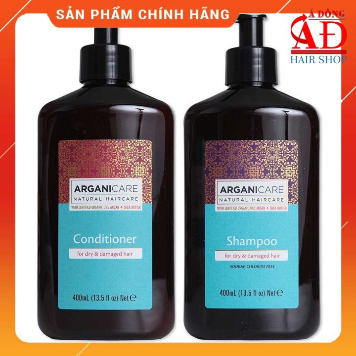 [Chính hãng] DẦU GỘI XẢ ARGANICARE SHEA BUTTER ISRAEL DƯỠNG ẨM MỀM MƯỢT 400ML