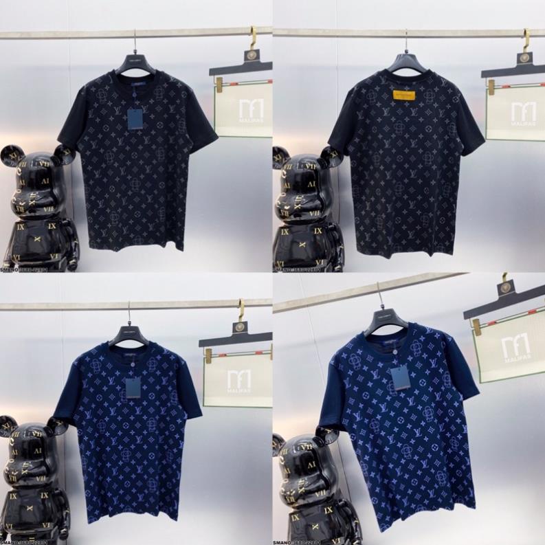 Áo Phông Nam LV In Logo Chất Cotton mát Mịn - Áo Phông LV Đôi Nam Nữ